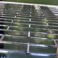 Мозаїка дзеркальна DecorStoneHub Zs-stik-G графітова 338х320 мм соломка для оформлення вітрини