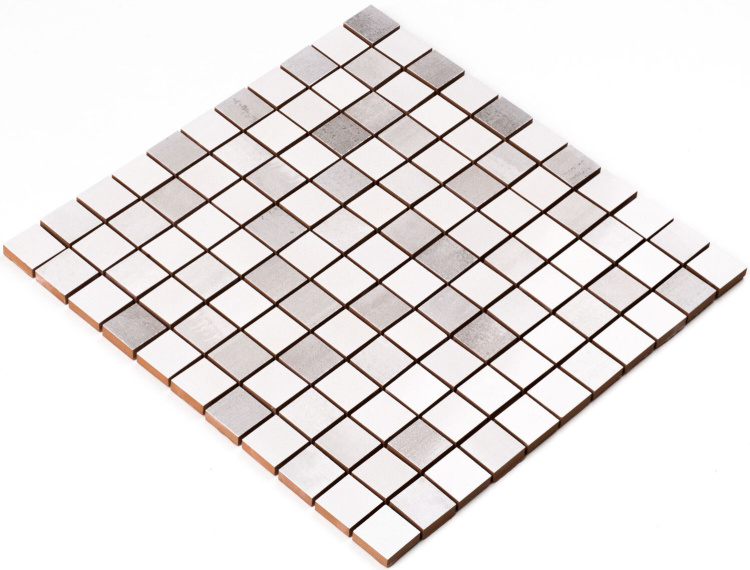 Мозаика керамическая Kotto Ceramica СМ 3020 C2 white/grey  300 х 300 х 9   ( 25 х 25 )