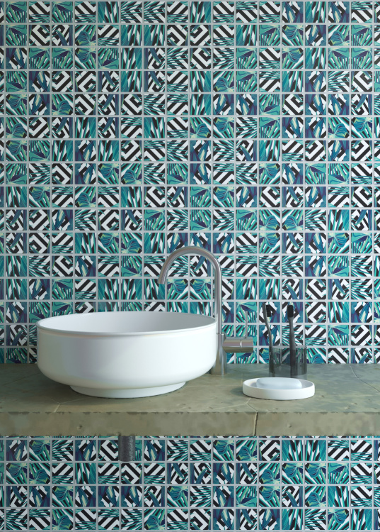 Мозаика стеклянная Kotto Ceramica GMP 0848023 С print 24  300 x 300 х 8   ( 48 х 48 )
