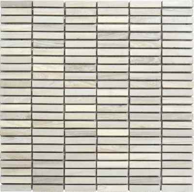 Мозаика из керамогранита Kotto Ceramica MI7 10500502C Grigio Freddo 300 x 300 х 10  ( прямоугольник 10 x 50 )