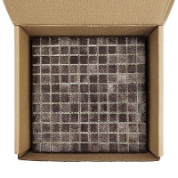 Мозаїка скляна PW25207 DARK BROWN