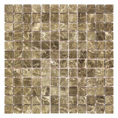 Мозаика из мрамора Полированная МКР-2П (23x23) Emperador Light