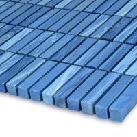 Мозаика из керамогранита Kotto Ceramica MI7 10500505C Oltremare 300 x 300 х 10  ( прямоугольник 10 x 50 )