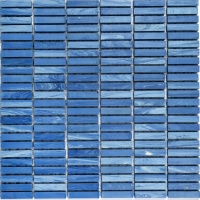 Мозаика из керамогранита Kotto Ceramica MI7 10500505C Oltremare 300 x 300 х 10  ( прямоугольник 10 x 50 )