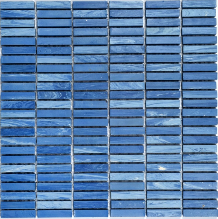 Мозаика из керамогранита Kotto Ceramica MI7 10500505C Oltremare 300 x 300 х 10  ( прямоугольник 10 x 50 )