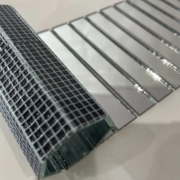 Мозаїка дзеркальна DecorStoneHub Zs-смуга-Z срібляста 1000х88 мм прямокутний стік для декорування