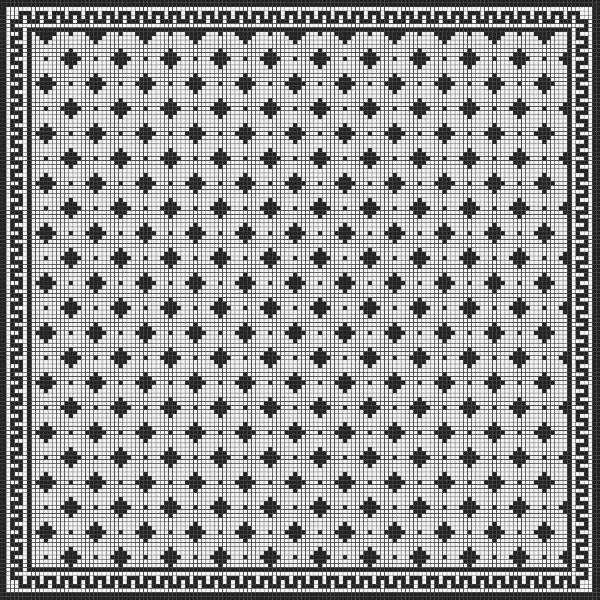 Мозаїка з керамограніту Kotto Ceramica MI7 K060608 Eleganza фриз кутовий Nero/Salino 300х96х10 (10х10)