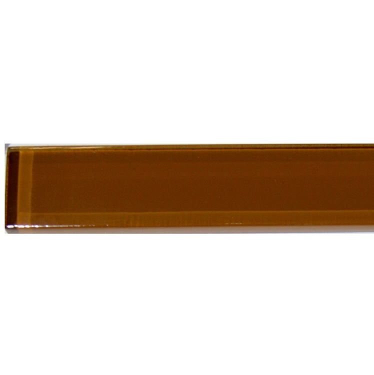 Фриз стеклянный Kotto Ceramica GF 601514 brown white  15 х 600 х 8