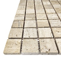 Мозаїка з травертину Матова МКР-2СН (23x23) Travertine Classic 