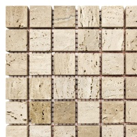 Мозаїка з травертину Матова МКР-2СН (23x23) Travertine Classic 