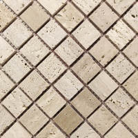 Мозаїка з травертину Матова МКР-2СН (23x23) Travertine Classic 