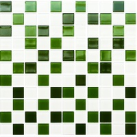 Мозаика керамическая Kotto Ceramica GM 4030 C3 green d/green m/white  300 х 300 х 4   ( 25 х 25 )