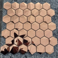 Мозаїка Mozaico De Lux V-Mos SA048-40 Glossy Gold Effect 29,8х30,5 см