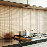 Мозаика из керамогранита Kotto Ceramica MI7 10500511C Dorato  300 x 300 х 10  ( прямоугольник 10 x 50 )