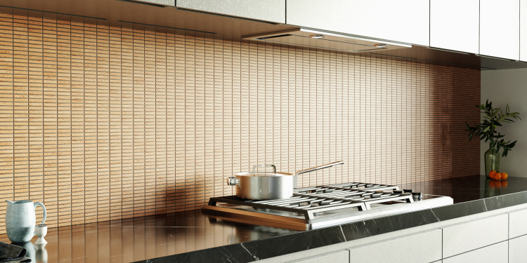 Мозаика из керамогранита Kotto Ceramica MI7 10500511C Dorato  300 x 300 х 10  ( прямоугольник 10 x 50 )