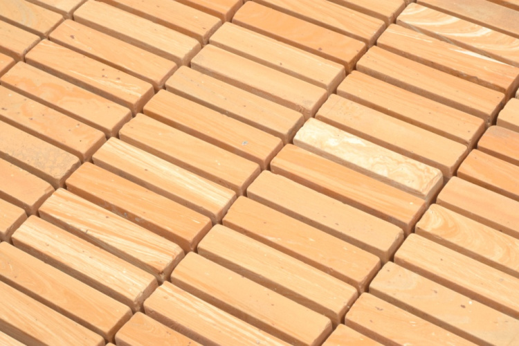 Мозаика из керамогранита Kotto Ceramica MI7 10500511C Dorato  300 x 300 х 10  ( прямоугольник 10 x 50 )