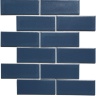 Мозаика керамическая Kotto Ceramica BRICK B 6008 Steel Blue  300x300х9 (48х124) 0,075 м2